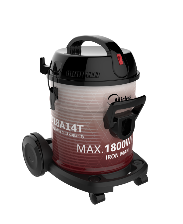 Midea Drum Vacuum Cleaner 18 Liter, 1800 Watt